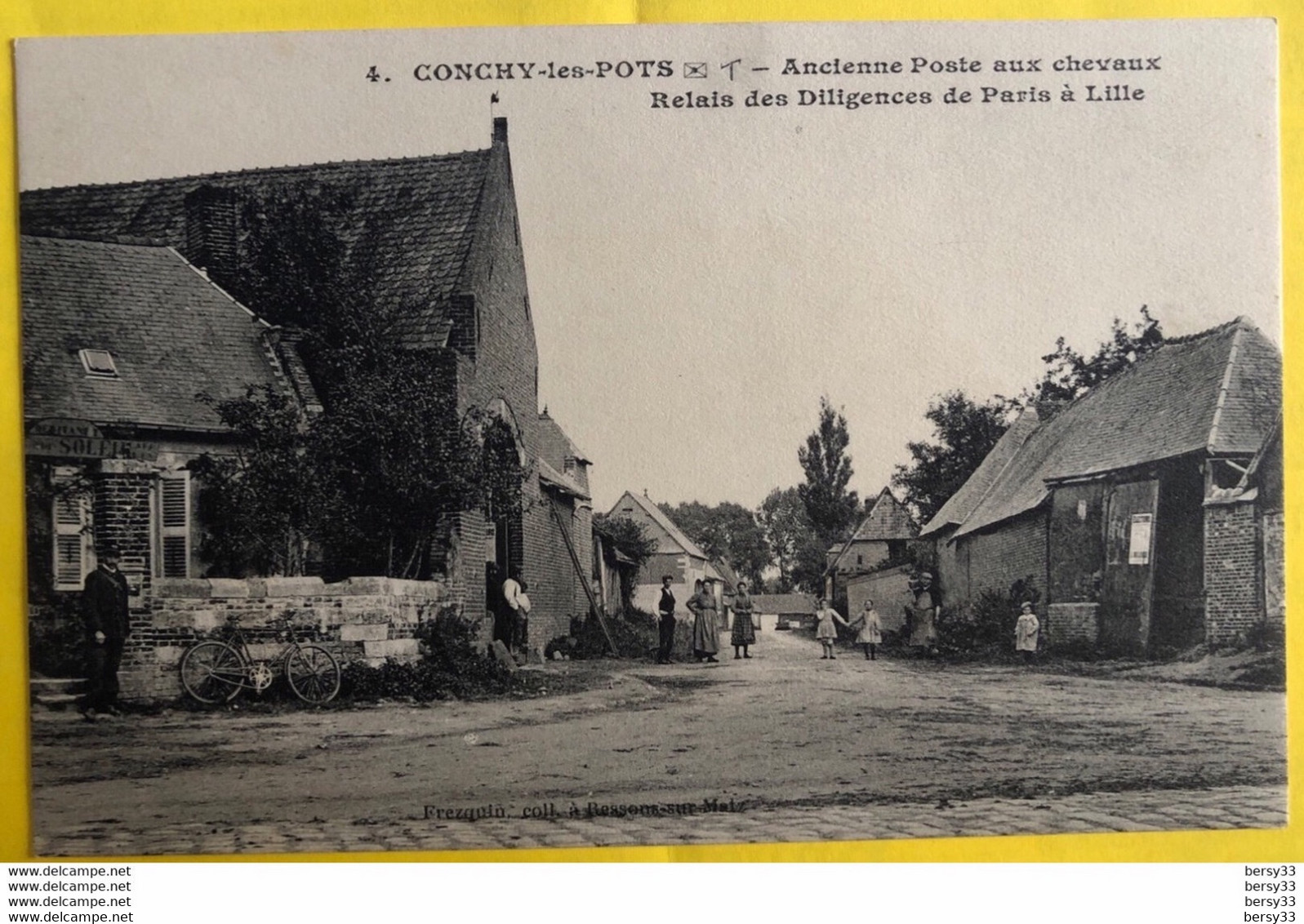 CONCHY-les-POTS - Ancienne Poste Aux Chevaux - Relais Des Diligences De Paris à Lille - RARE - Otros & Sin Clasificación