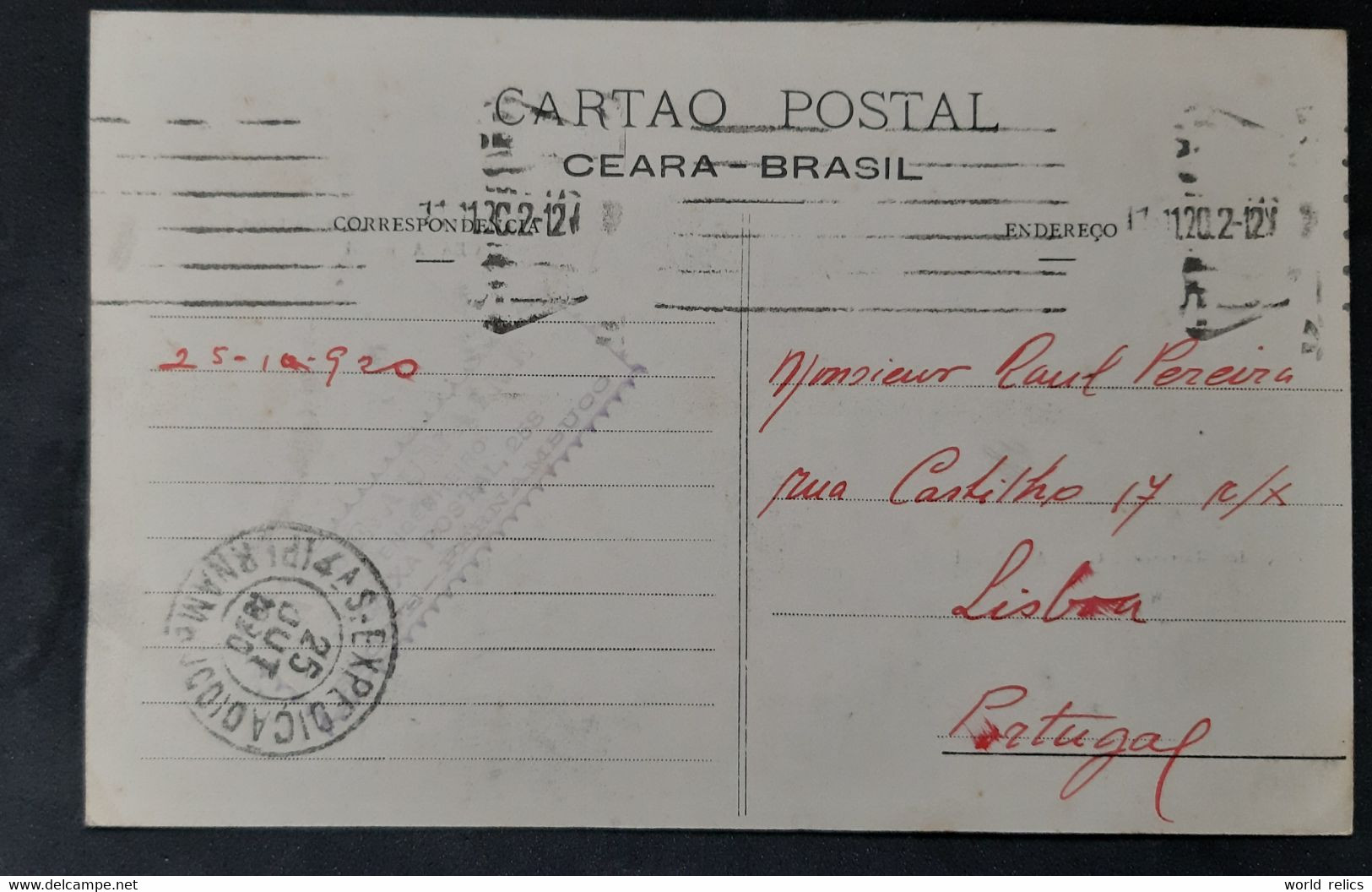 POSTCARD CARTÃO POSTAL, CEARÁ, HOTEL DE FRANÇA, PRAÇA DOS MARTYRES, BRAZIL, BRASIL - Fortaleza