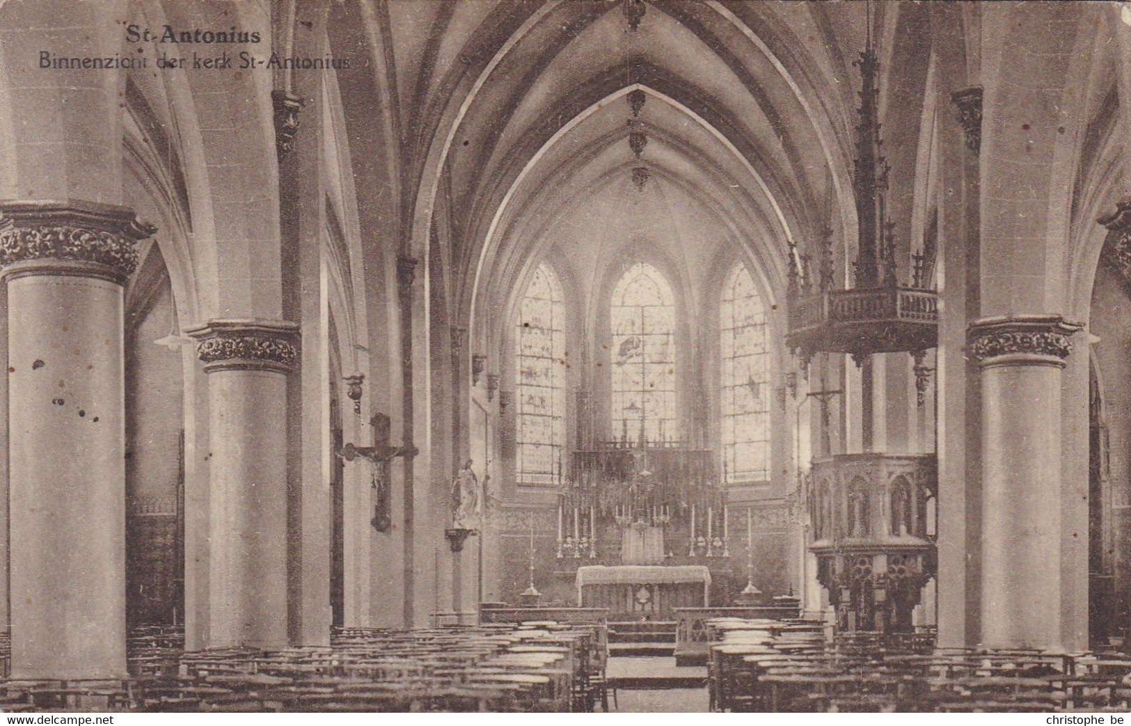 St ANtonius, Binnenzicht Der Kerk  (pk77790) - Zoersel