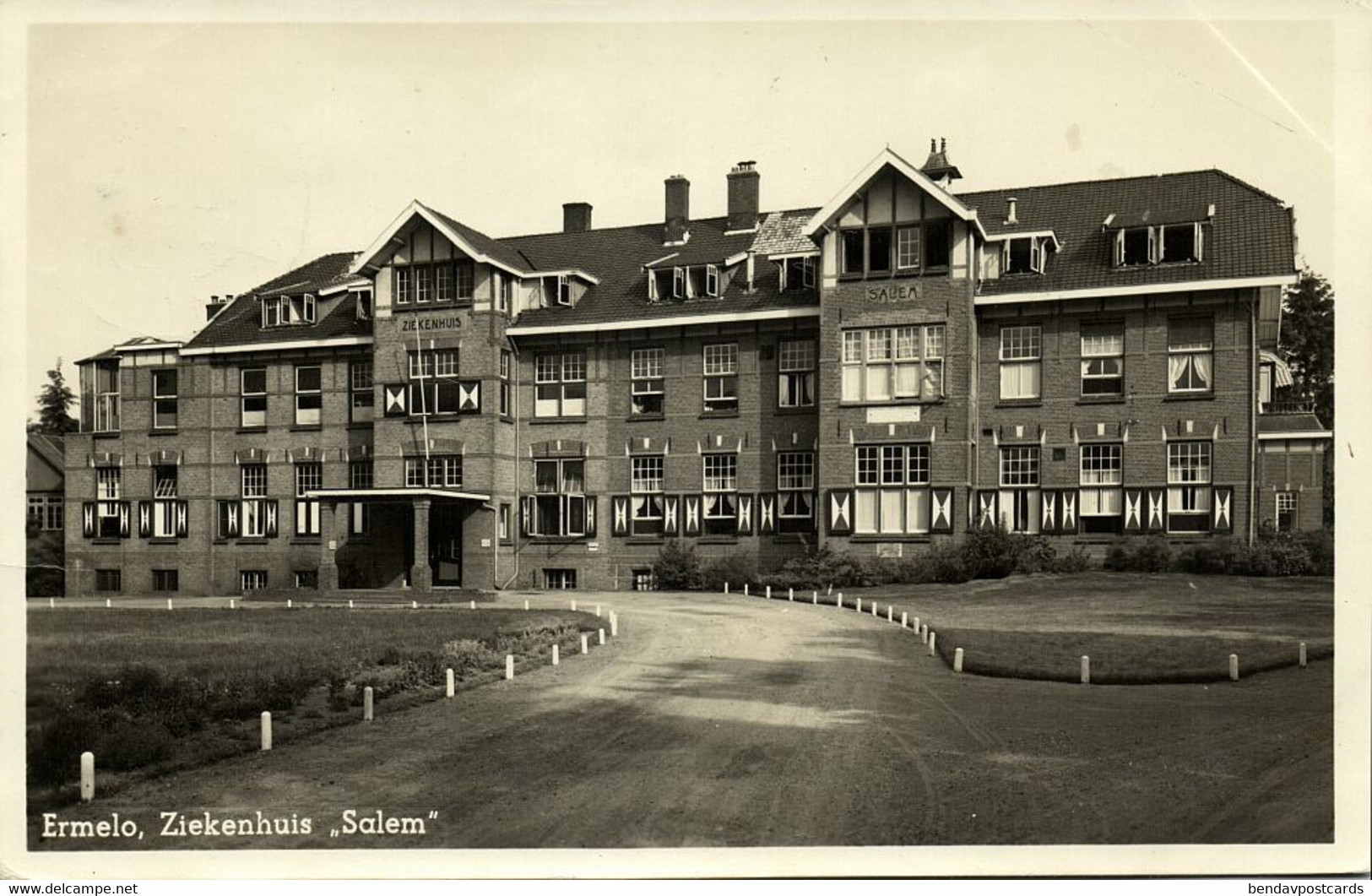 Nederland, ERMELO, Ziekenhuis Salem (1948) Ansichtkaart - Ermelo