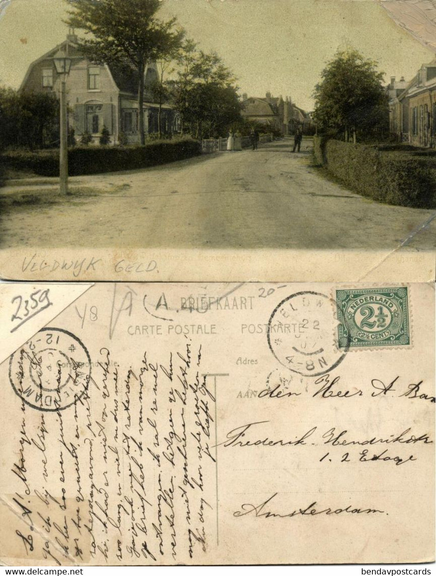 Nederland, ERMELO, Veldwijk, Straat Scene (1907) Ansichtkaart - Ermelo