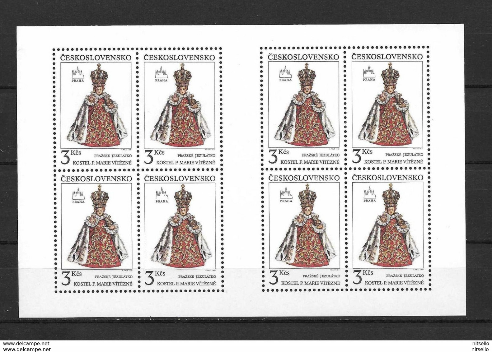 HB EUROPA /// CHECOSLOVAQUIA 1991 YVERT Nº: 3096 **MNH  COTE 12,50€ - Unused Stamps