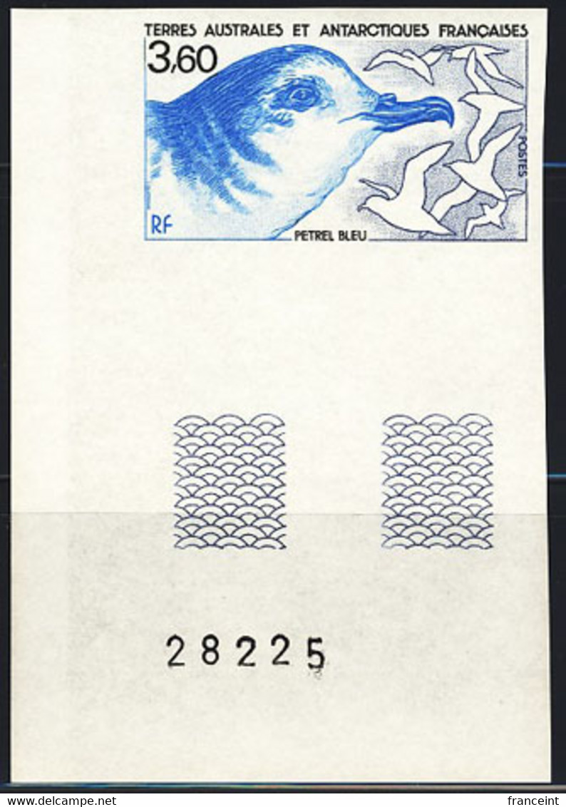 F.S.A.T. (1989) Blue Petrel. Corner Imperforate. Scott No 144, Yvert No 142. - Imperforates, Proofs & Errors