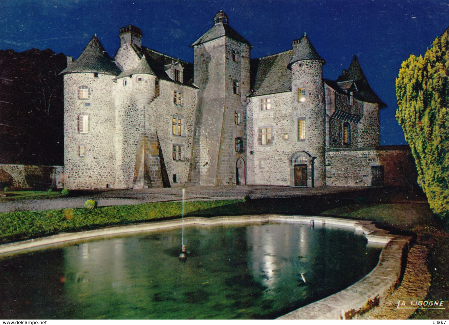 Orcival Château De Cordès De Nuit (carte Vierge) - Schlösser