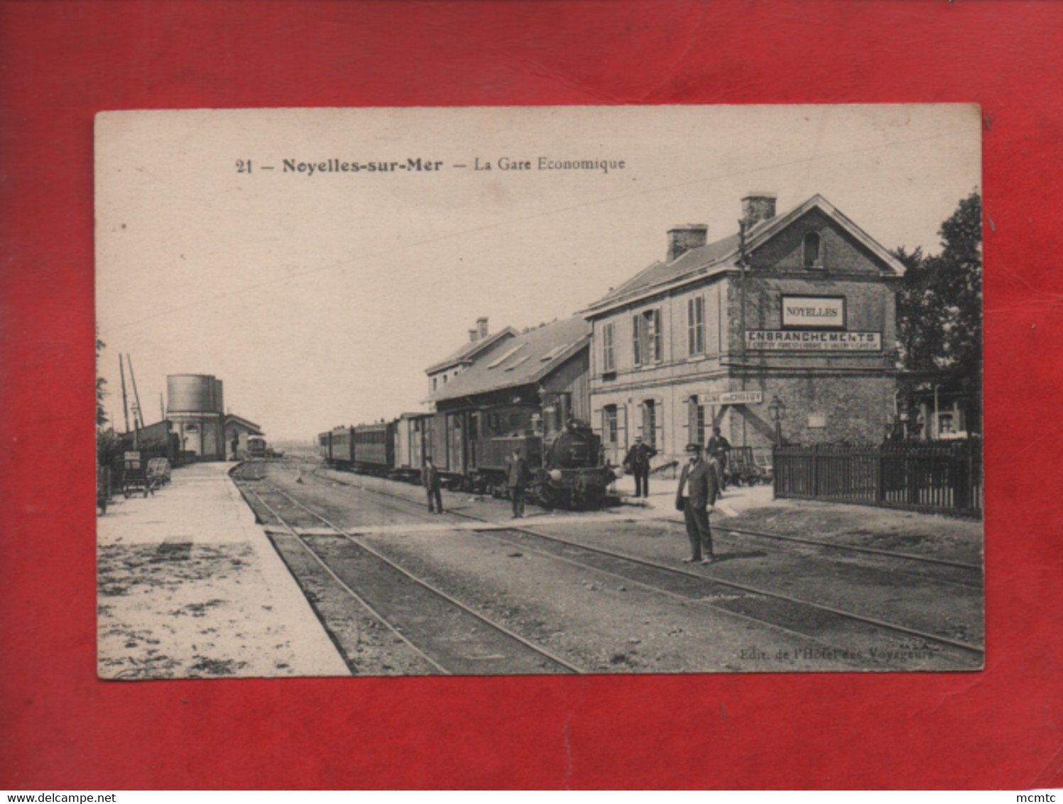 CPA  -  Noyelles-sur-Mer  - La Gare Economique  -( Train , Locomotive ) - Noyelles-sur-Mer