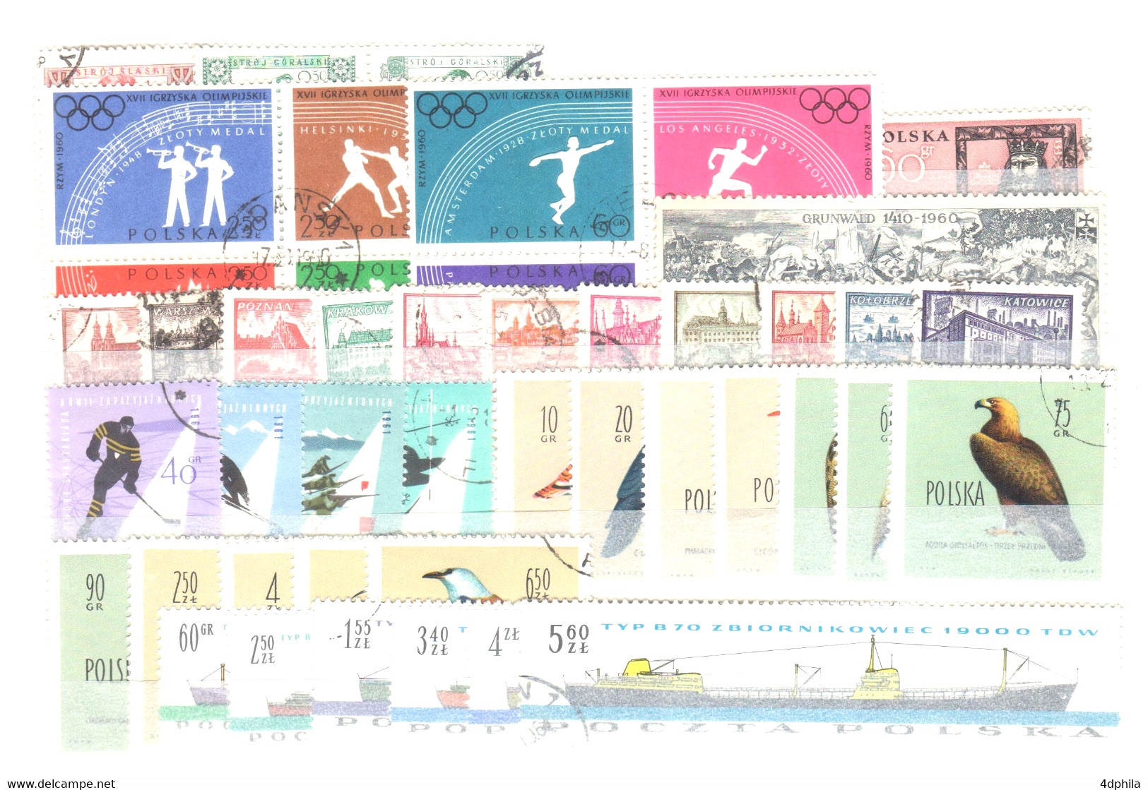 Pologne - Collection avec Zarki et OK/OP - 478 timbres