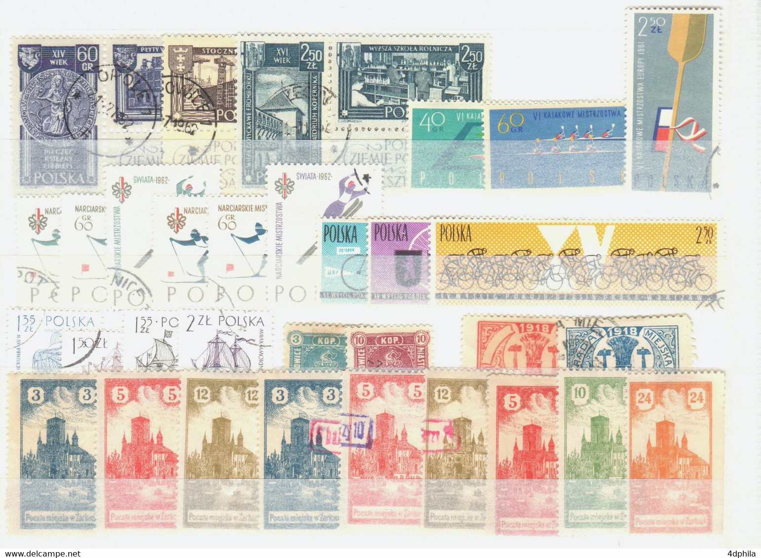 Pologne - Collection avec Zarki et OK/OP - 478 timbres