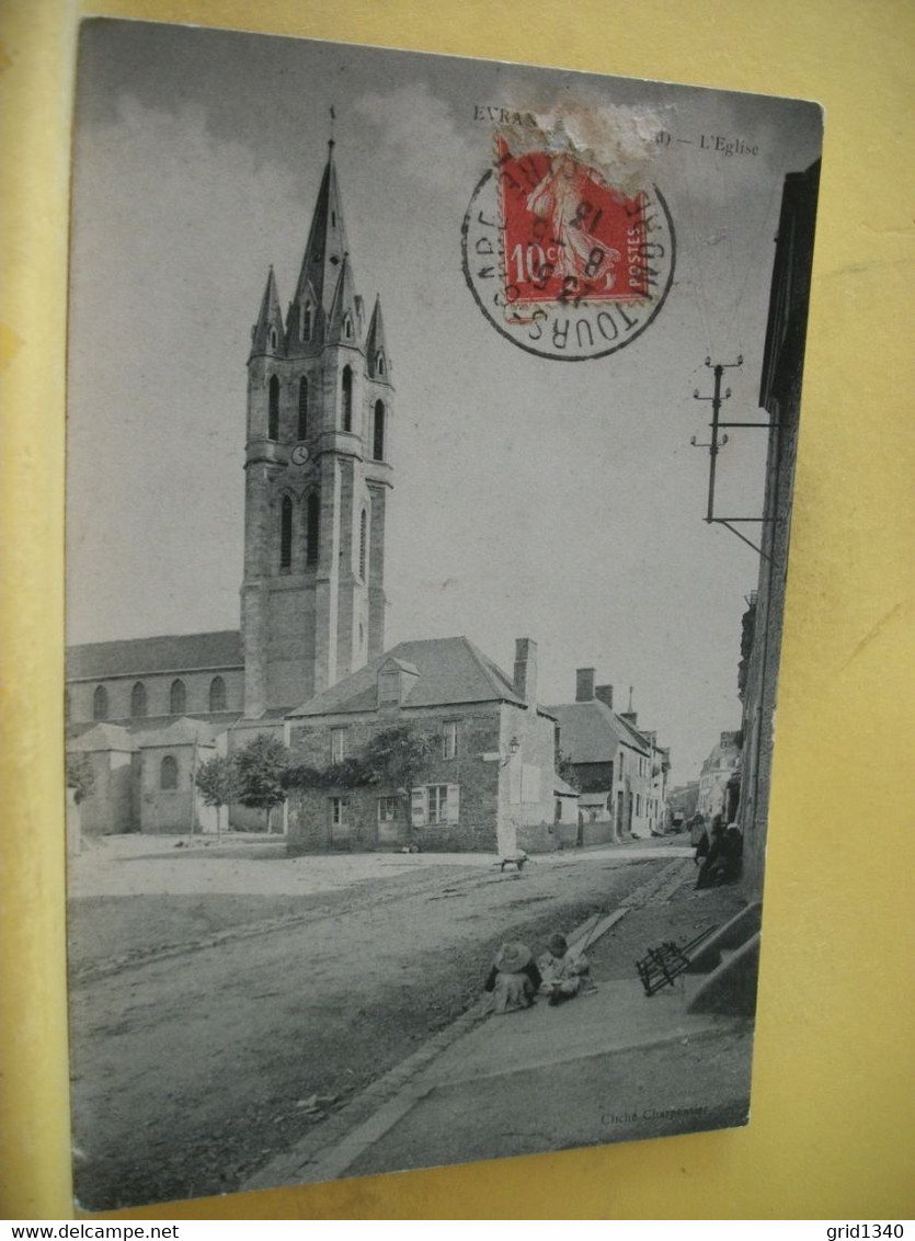 22 7151 CPA 1913 - 22 EVRAN. L'EGLISE - ANIMATION. - Evran