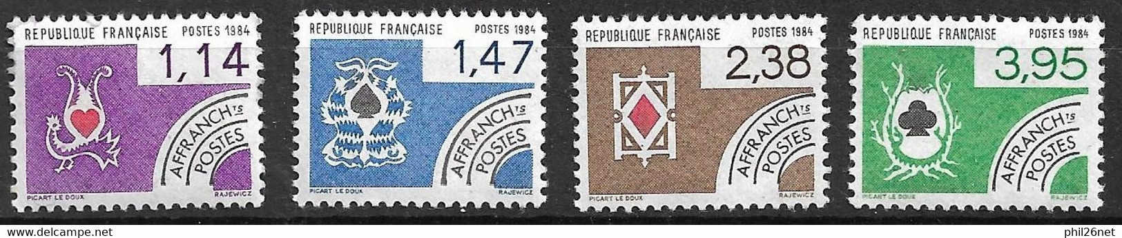 France Préoblitérés N° 182 à 185   Neufs    * * B  / TB   Voir Scans  - 1964-1988