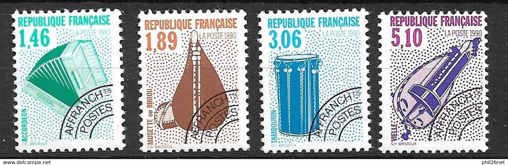 France Préoblitérés N° 206 à 209   Neufs    * * B  / TB = MNH F/VF  Voir Scans  - 1989-2008