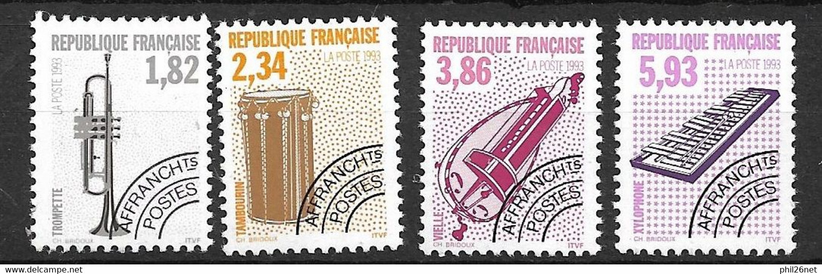 France Préoblitérés N° 228 à 231   Neufs    * * B  / TB = MNH F/VF  Voir Scans  - 1989-2008