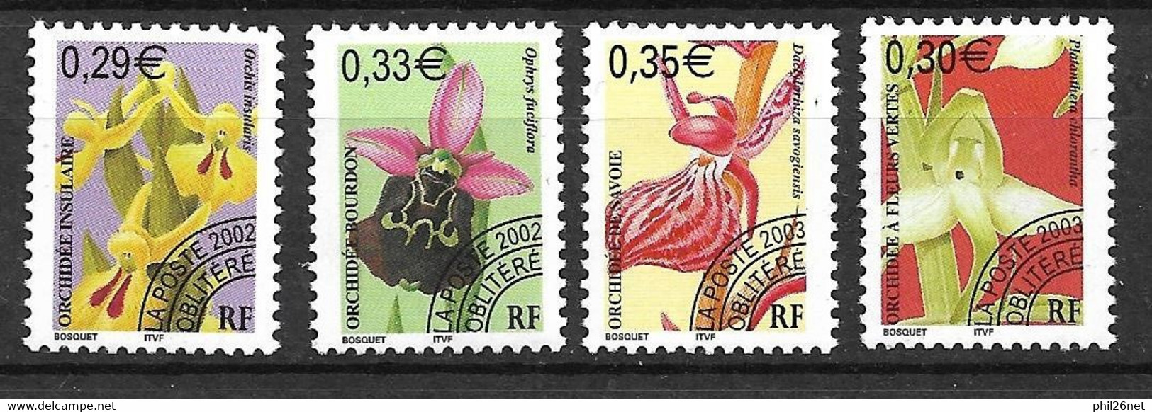 France Préoblitérés N° 244 à 247  Orchidées Neufs * * B  / TB= MNH F/VFvoir Scans  - 1989-2008