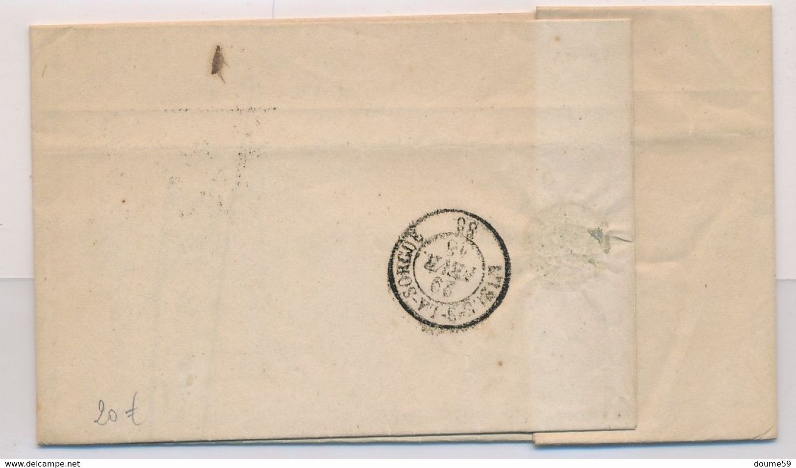 DX-594: FRANCE: Lot Avec  Lettre De L'Isle La Sorgue (Thor) Pour L'Isle La Sorgue  28/2/1848) - 1801-1848: Precursors XIX