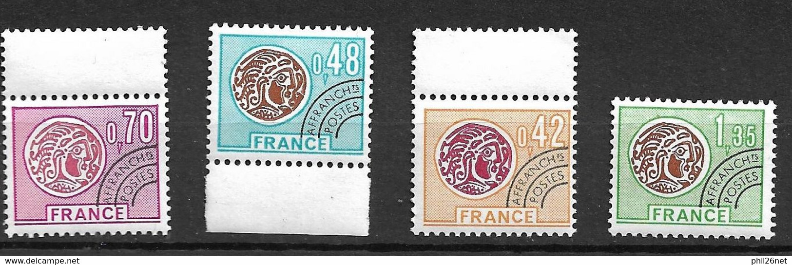 France Préoblitérés N° 134 à 137   Neufs * * B  / TB= MNH F/VF   Voir Scans              - 1964-1988