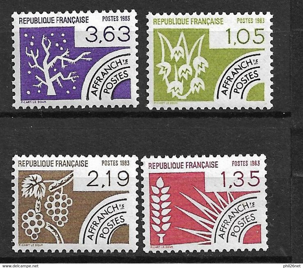 France Préoblitérés N° 178  à 181   Neufs   * *  B  / TB      Voir Scans     - 1964-1988