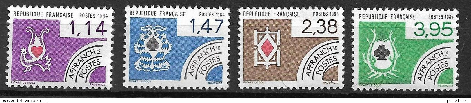 France Préoblitérés N° 182  à 185   Neufs   * *  B  / TB      Voir Scans     - 1964-1988