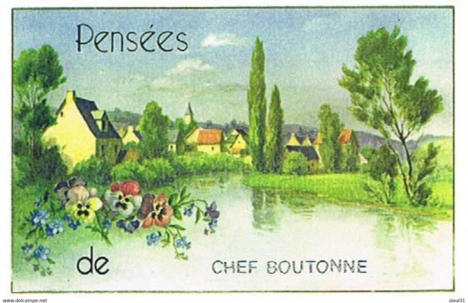 79    PENSEES  DE   CHEF  BOUTONNE    CPM  TBE  VR639 - Chef Boutonne