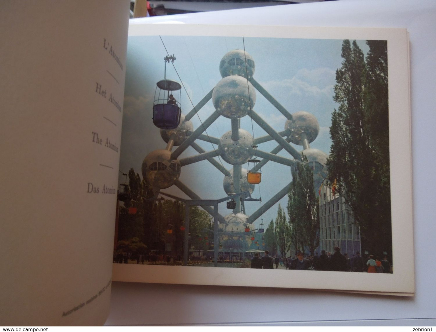 Expo 58 Livre Format à L'italienne     Epicarte Photos    Atomium Bruxelles Exposition Universelle Internationale - History