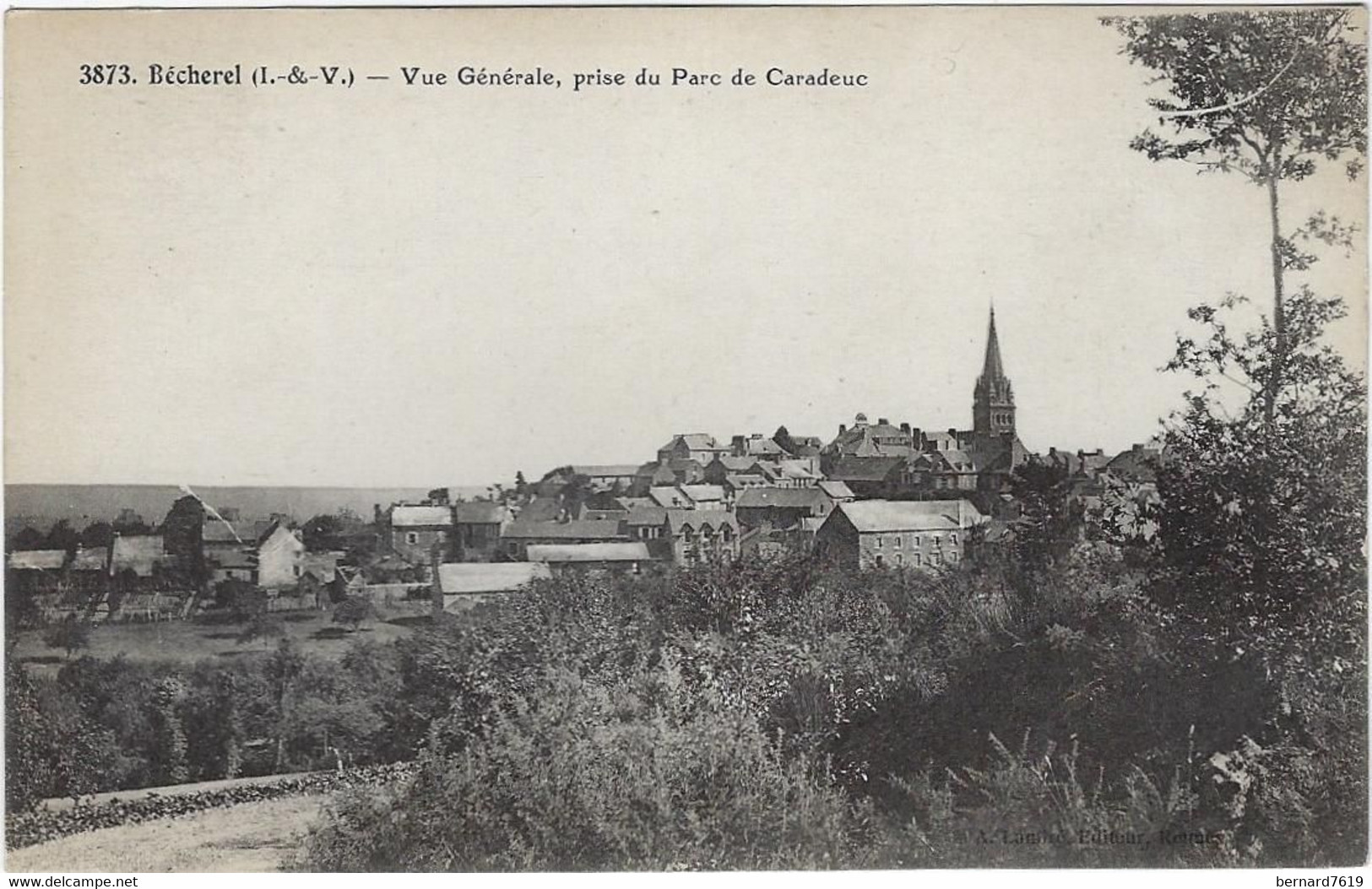 35 Becherel   Vue Generale  Prise Du Parc De  Caradeuc - Bécherel