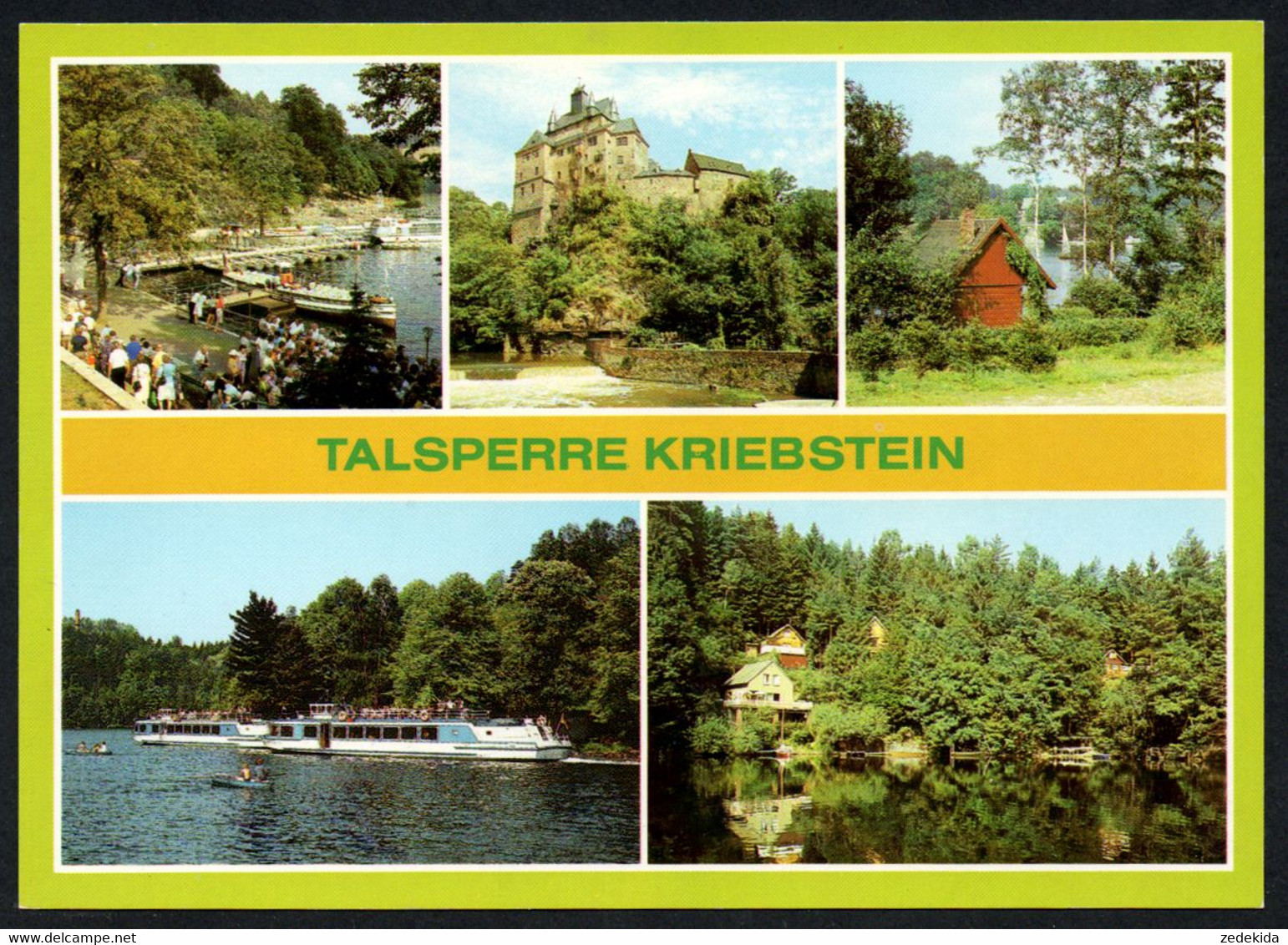 E8711 - TOP Kriebstein Talsperre - Bild Und Heimat Reichenbach - Mittweida