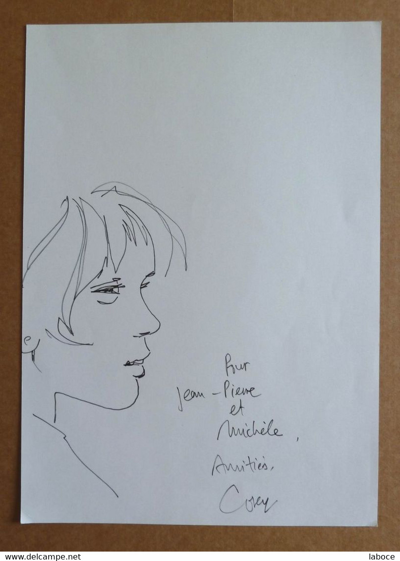 COSEY ( JONATHAN ) Portrait Dedicace - Original Drawings