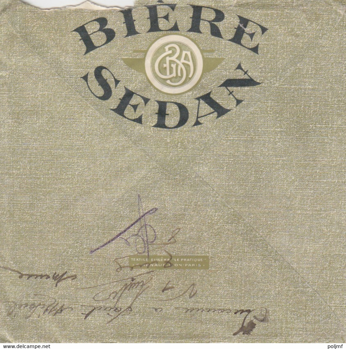 Lettre à Entête (Brasserie De Sedan) Obl Sedan Le 25/11/42 Sur 1f50 Pétain + Retour à L'Envoyeur 3776 (St Mihiel) - Covers & Documents