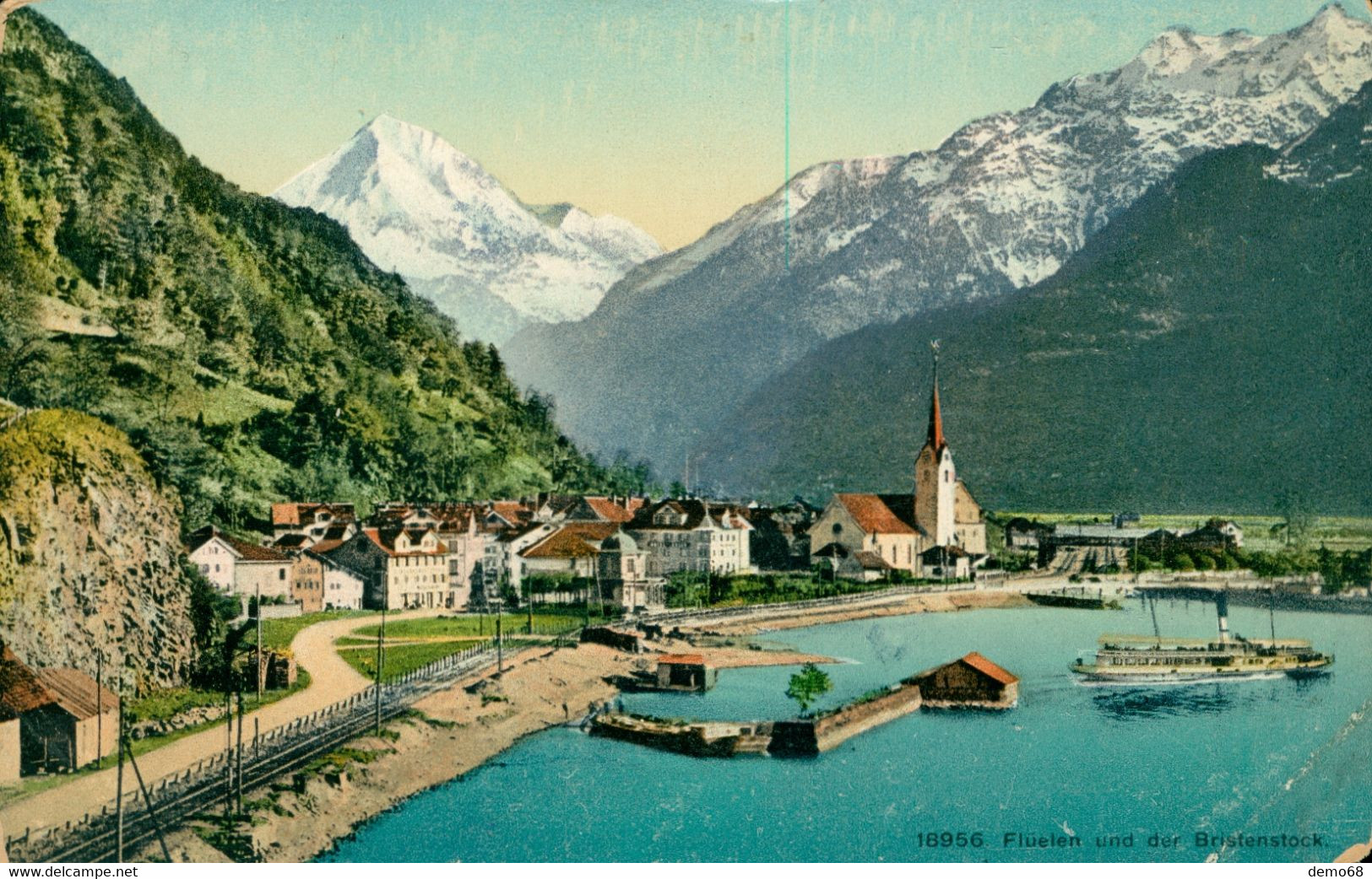 Flüelen Et Bristenstock Suisse Schweiz Svizzera UR Uri  Belle Litho - Flüelen