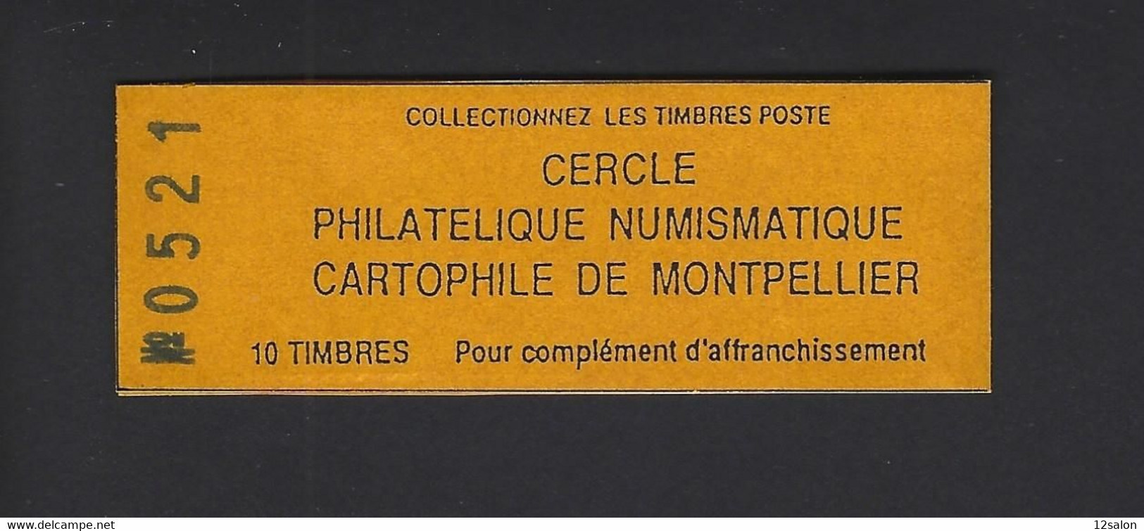 CARNET PRIVE MARIANNE BRIAT 10 ET 20 EXPOSITION PHILATELIQUE A MONTPELLIER 1993 CARNET FERME - Altri & Non Classificati