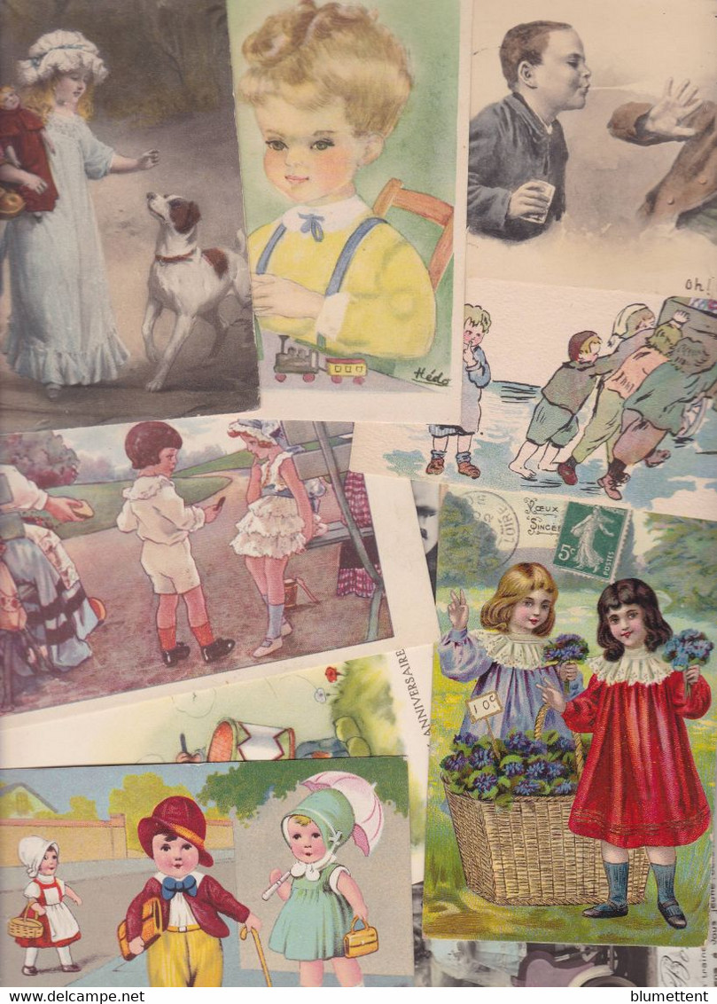 Lot 2651 De 10 CPA Illustrateurs Enfants Déstockage Pour Revendeurs Ou Collectionneurs - 5 - 99 Cartes