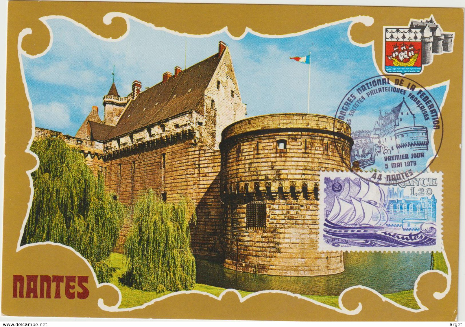 Carte-Maximum FRANCE N° Yvert 2048 (Château De NANTES) Obl Sp Ill 1er Jour (Ed La Cigogne 363) - 1970-1979