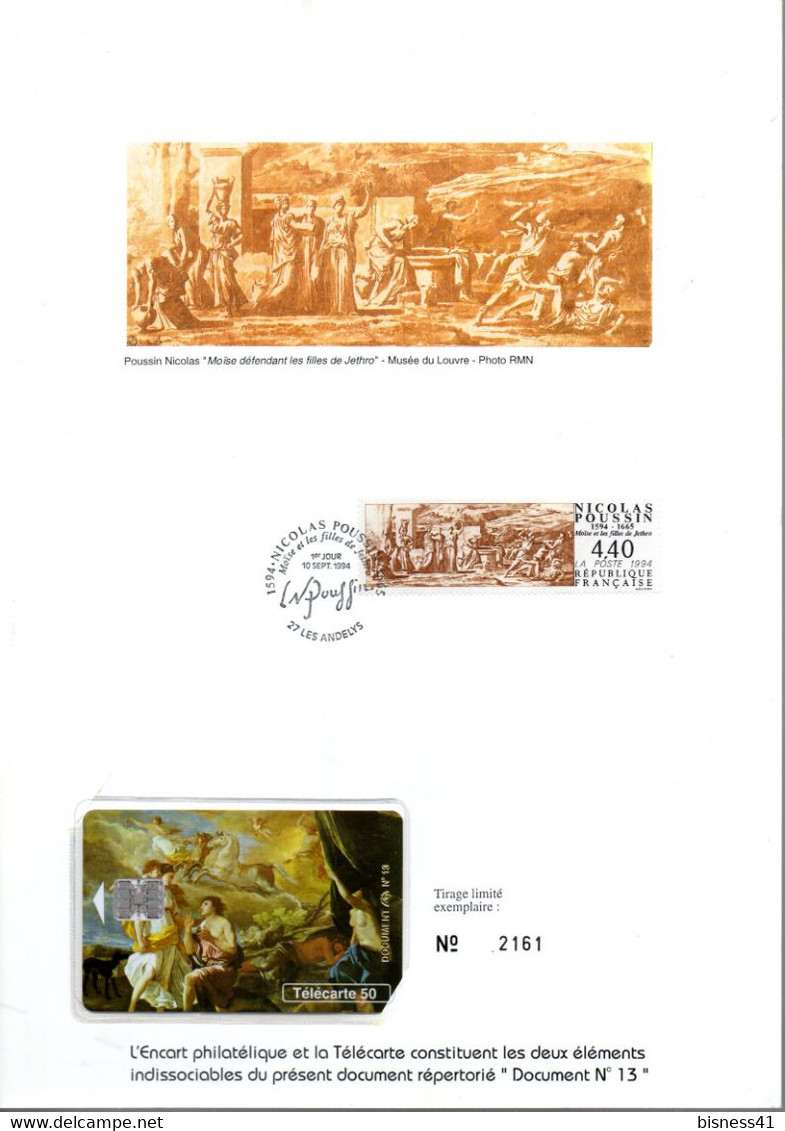 Télécarte En1091a  Decembre 1994 Neuve Numérotée 1er Jour Sur Document Philatélique - 1994