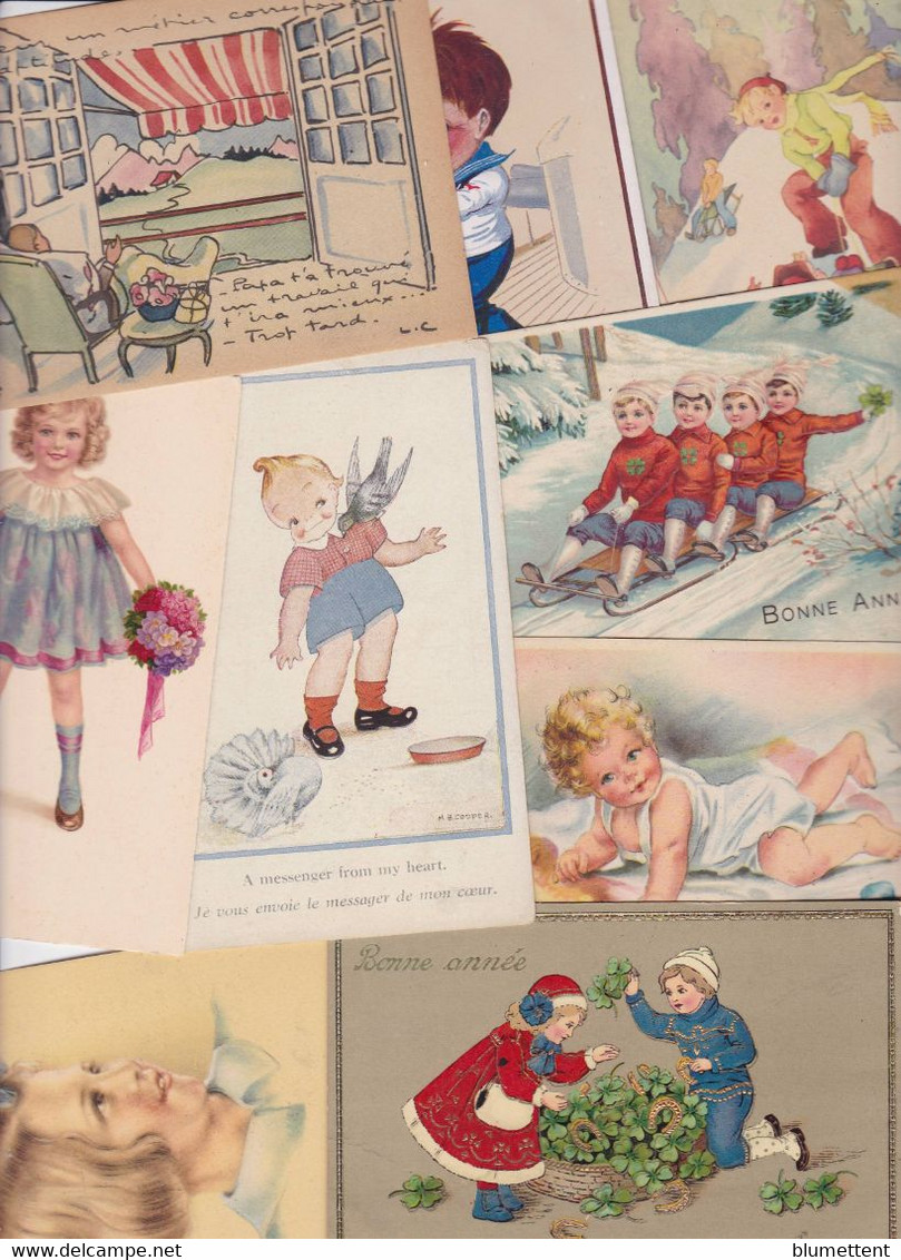 Lot 2658 De 10 CPA Illustrateurs Enfants Déstockage Pour Revendeurs Ou Collectionneurs - 5 - 99 Postkaarten