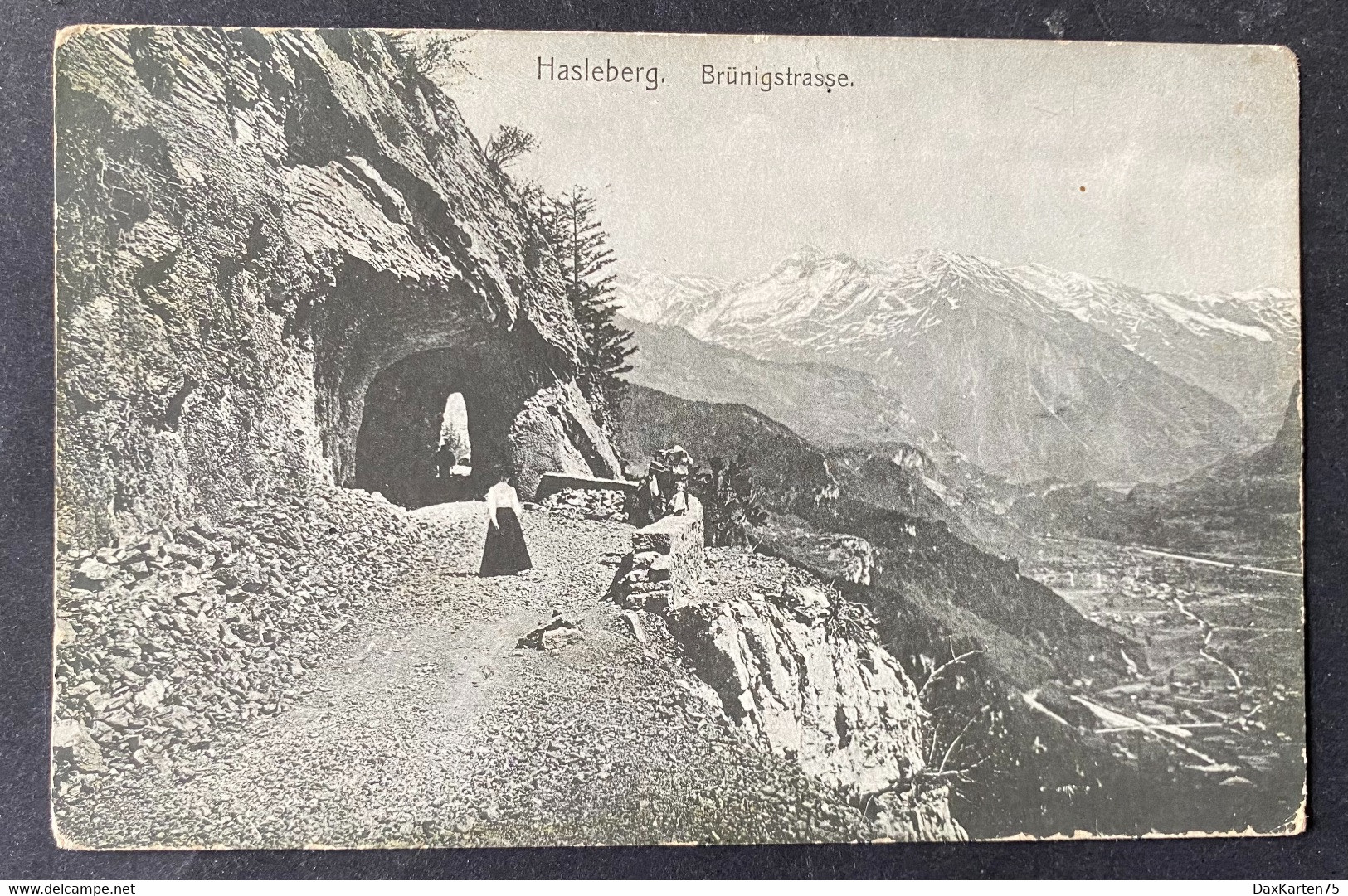 Hasleberg Brünigstrasse/ Leute/ Gestempelt 1907 - Hasle Bei Burgdorf