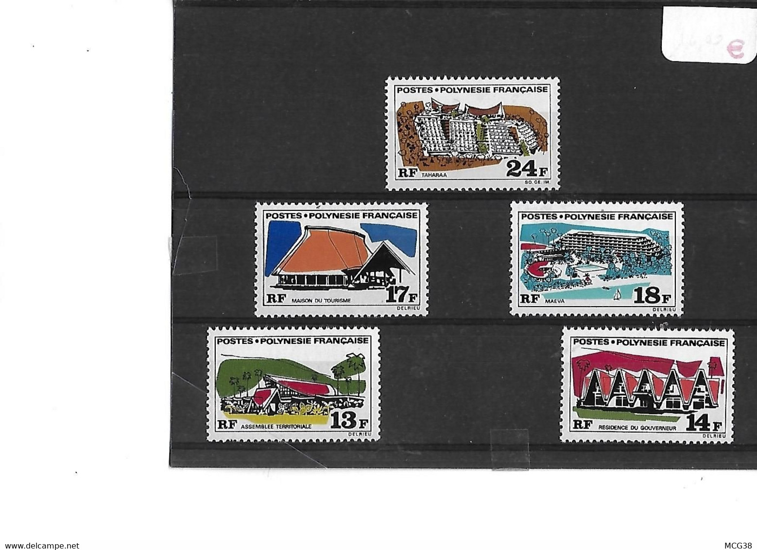 POLYNESIE  - TIMBRES  NEUFS  SANS  CHARNIERE  - SERIE  N°  72  à  76   - - Other & Unclassified