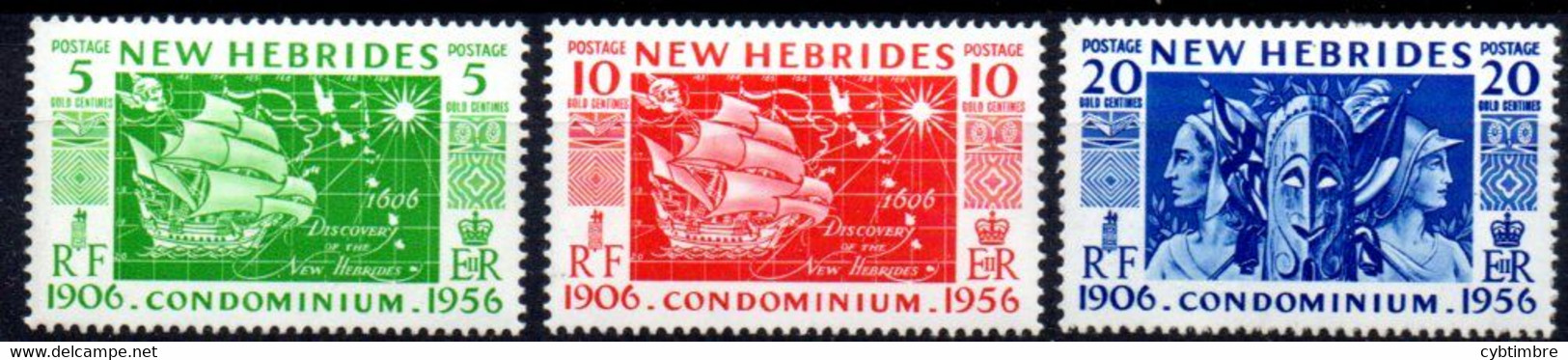 Nouvelles Hebrides : Yvert N° 171/173* - Unused Stamps