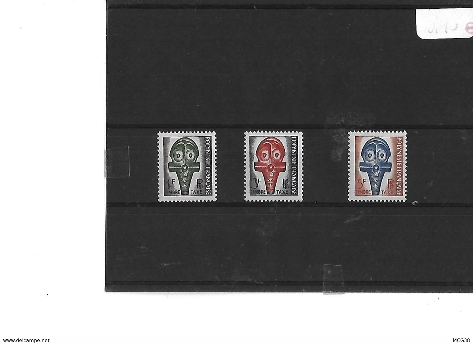 POLYNESIE  -  TIMBRES  TAXE  NEUFS  TRACE  CHARNIERE  -  SERIE   N°  1    à  3 - Strafport