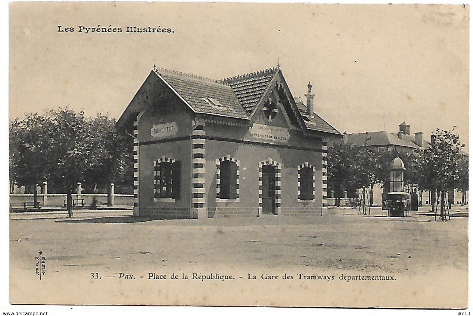 L100H989 - Pau - 33 Place De La République - La Gare Des Tramways Départementaux - Pau