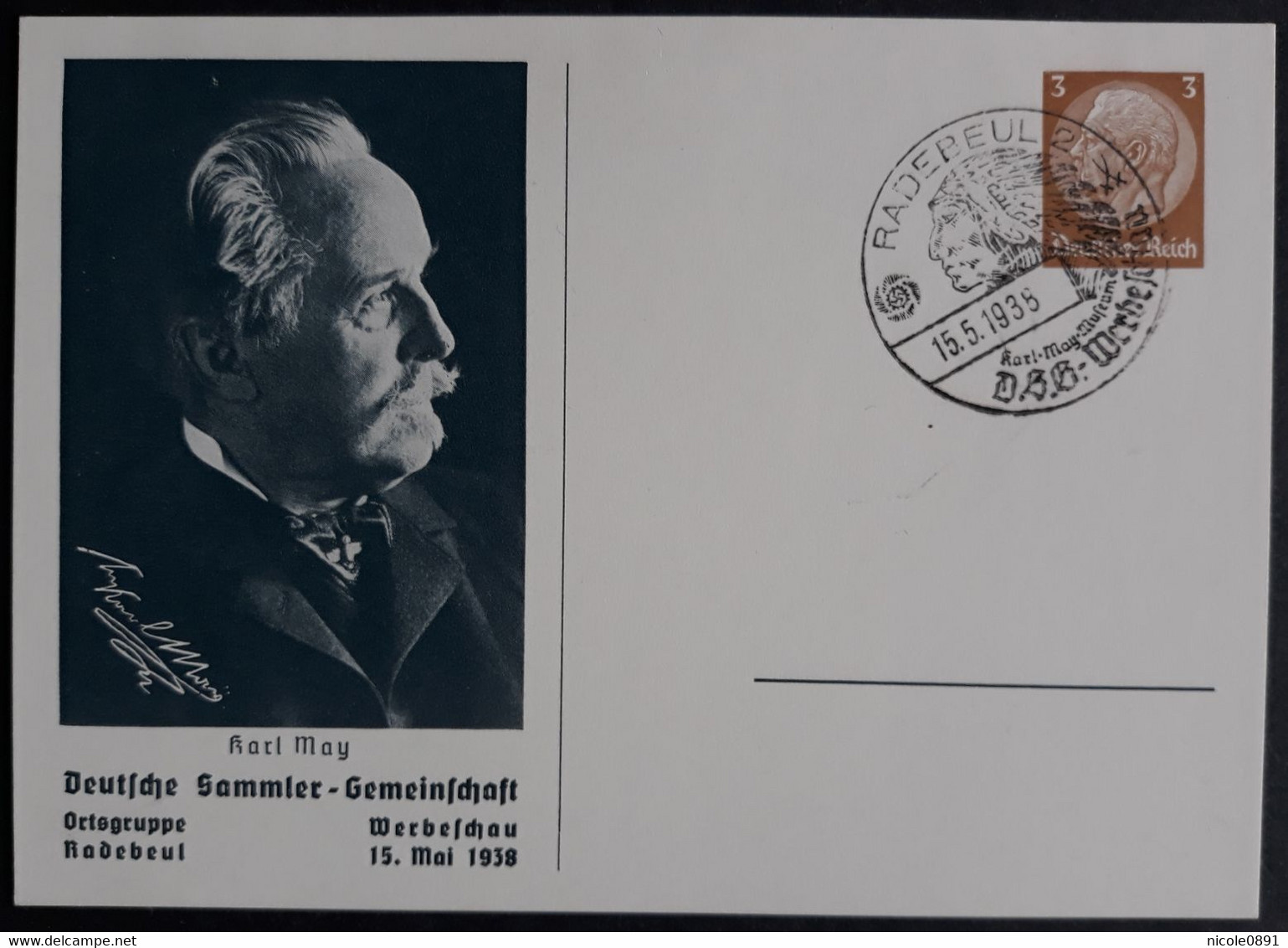 DR Privatganzsache PP 122 C87 Mit Sonderstempel Radebeul Karl May (2289) - Other & Unclassified