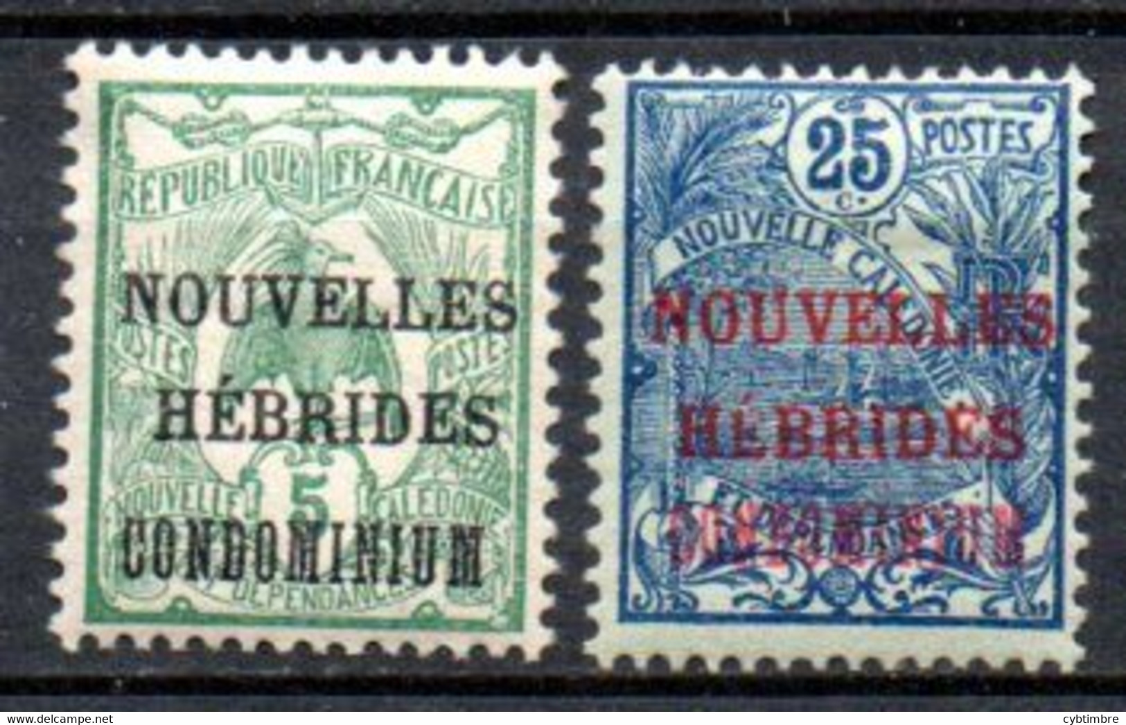 Nouvelles Hebrides : Yvert N°15 Et 17* - Nuevos