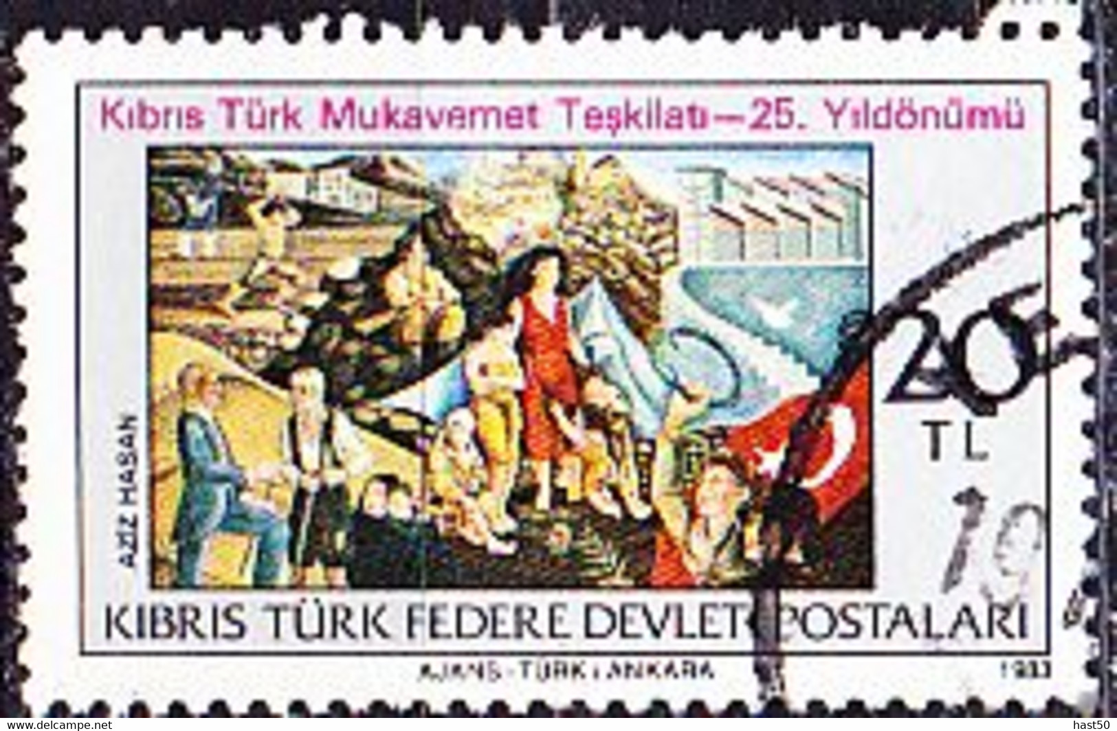 TürkischZypern Turkish Cyprus Turque De Chypre - Türkisch-zyp. Widerstandsbewegung (MiNr: 120) 1983 - Gest Used Obl - Used Stamps
