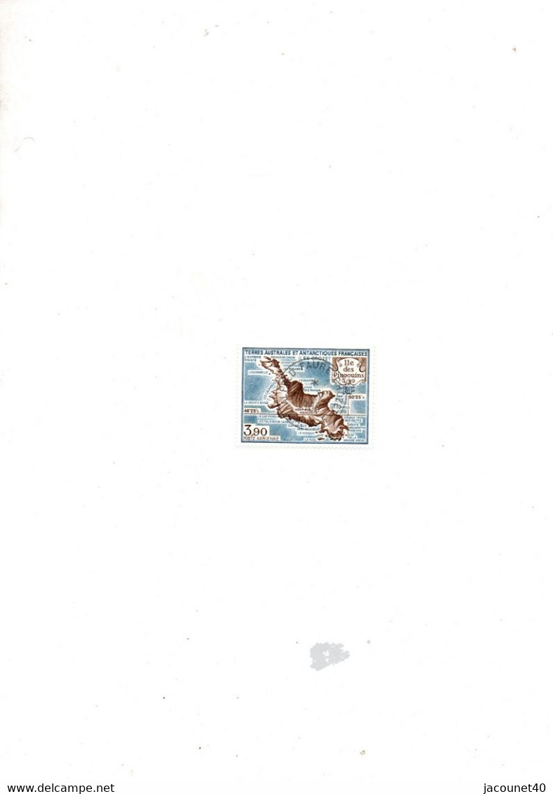 Crozet Base Alfred Faure Timbre L'Ile Des Pingouins Du 1/2/1988 - Used Stamps