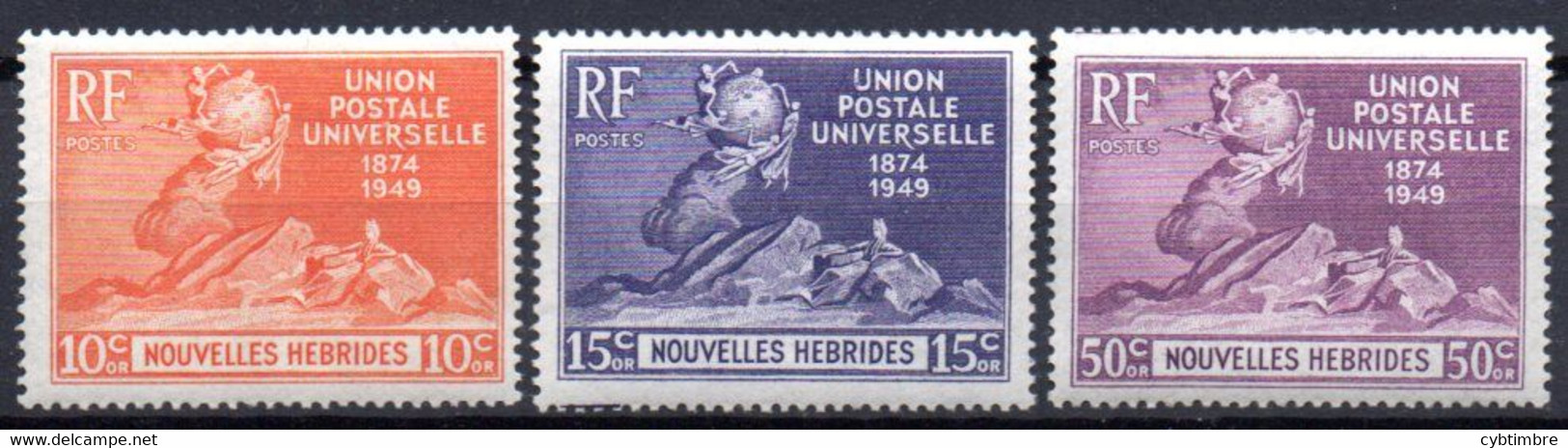 Nouvelles Hebrides : Yvert N°136-13-139* - Neufs