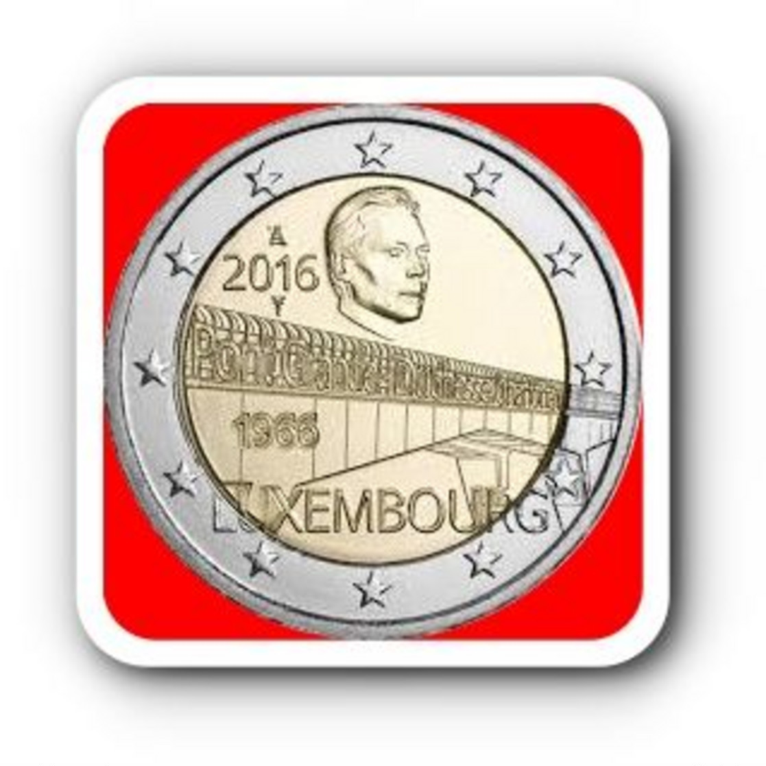 WC - Luxembourg 2 Euro 2016 Commemorative 50 Years Of Grand Duchess Charlotte Bridge - UNC - Luxembourg