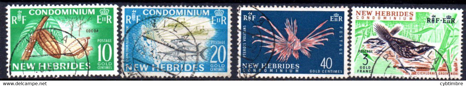 Nouvelles Hebrides : Yvert N° 219/222; 3 Valeurs - Usados