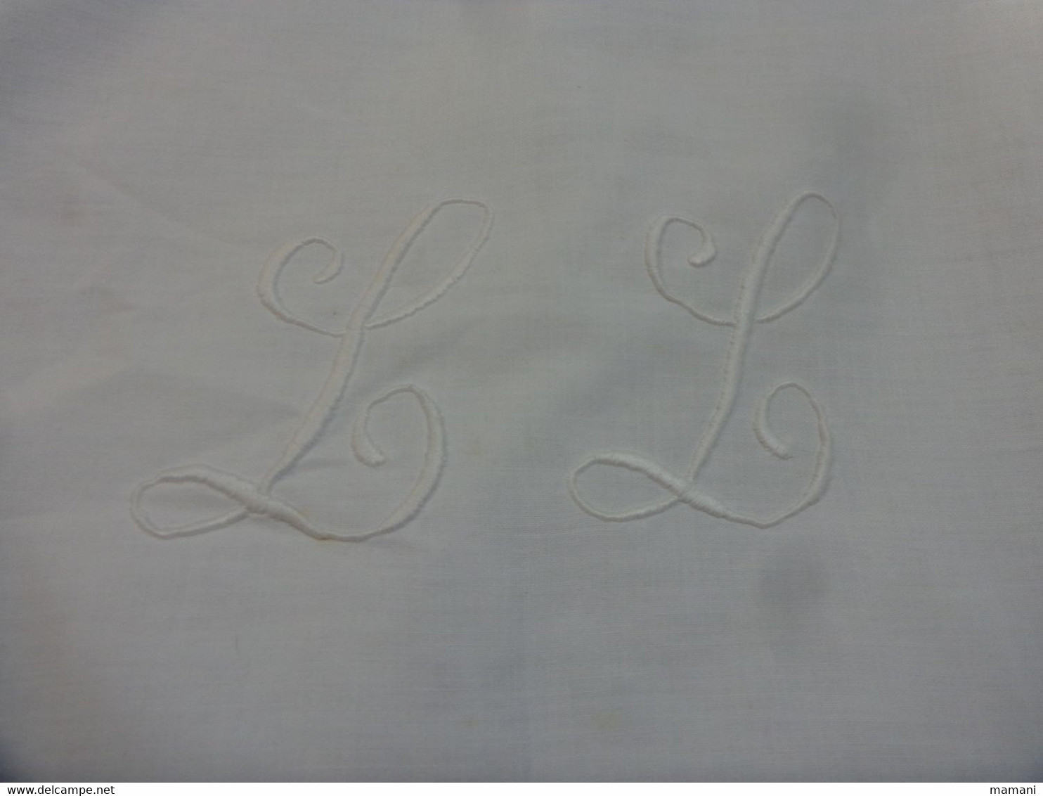 Taie  66x71 Monogramme L L - Other & Unclassified