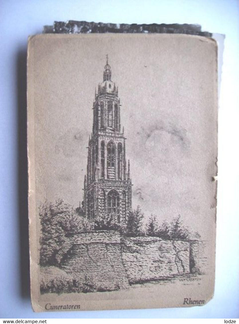 Nederland Holland Pays Bas Rhenen Met Cunera Toren Getekend - Rhenen