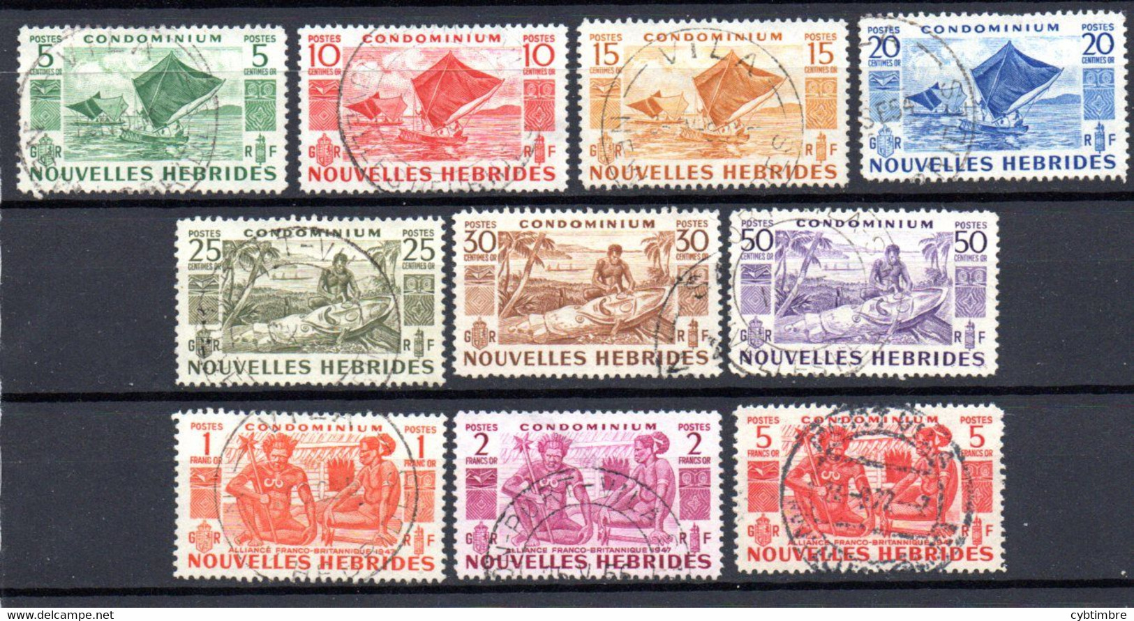 Nouvelles Hebrides : Yvert N° 144/154; Sauf Le 150 - Gebruikt