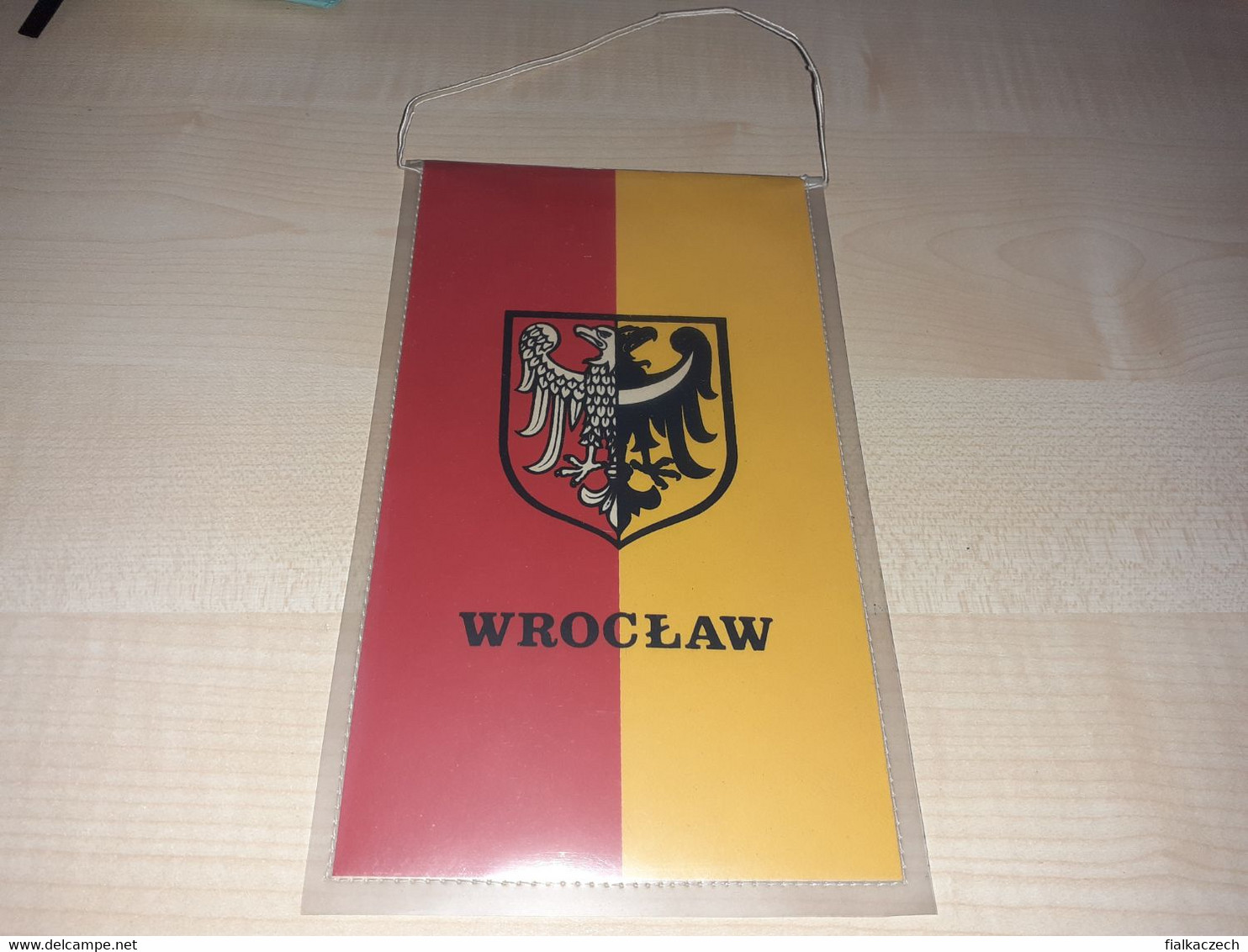 Old Sports Flag, Football Flag, Wroclav, Poland, 1979, Mistrzostwa Wojska Polskiego Juniorow W Pilce Noznej - Bekleidung, Souvenirs Und Sonstige