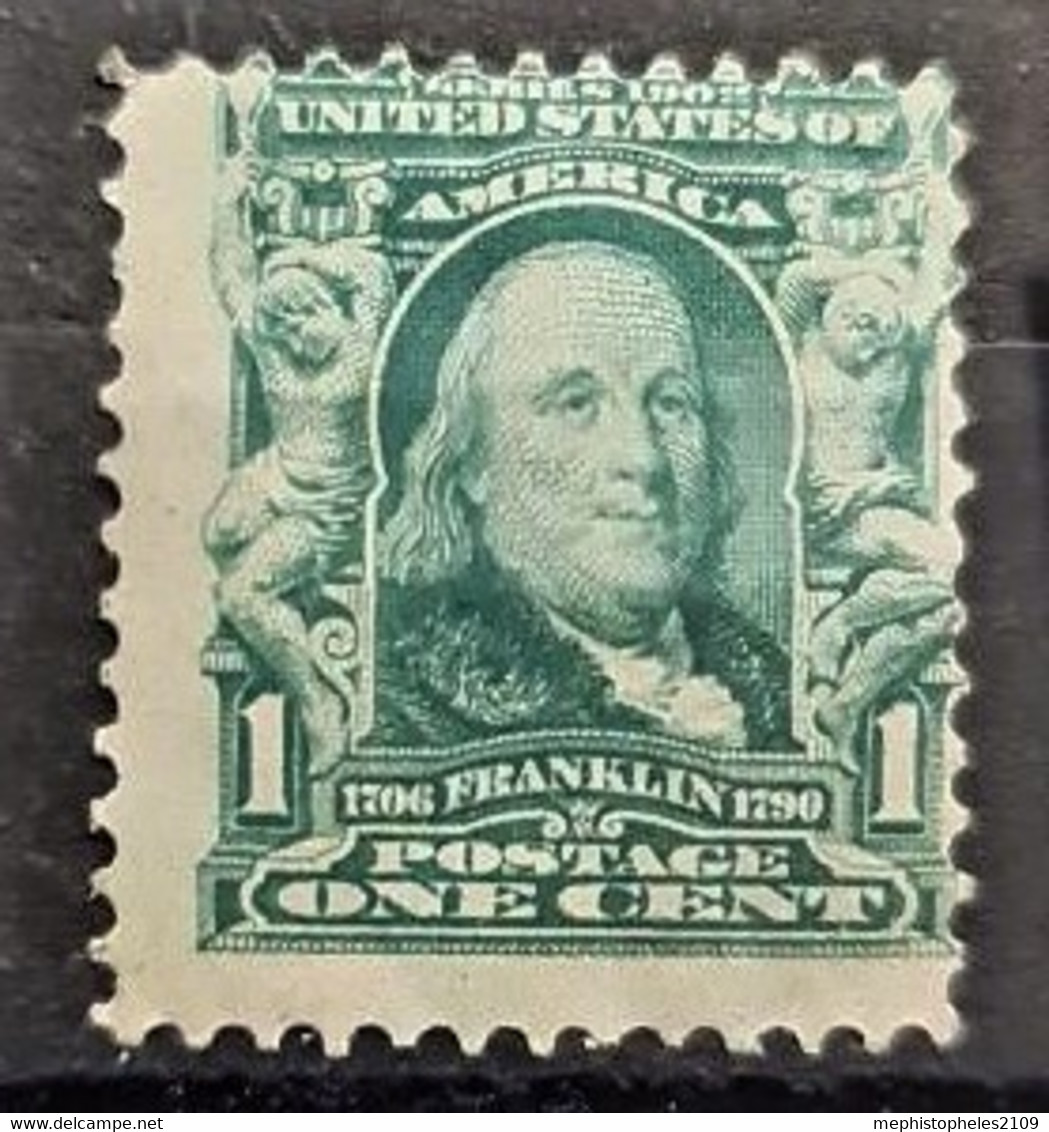 USA 1902/03 - MLH - Sc# 300 - 1c - Unused Stamps