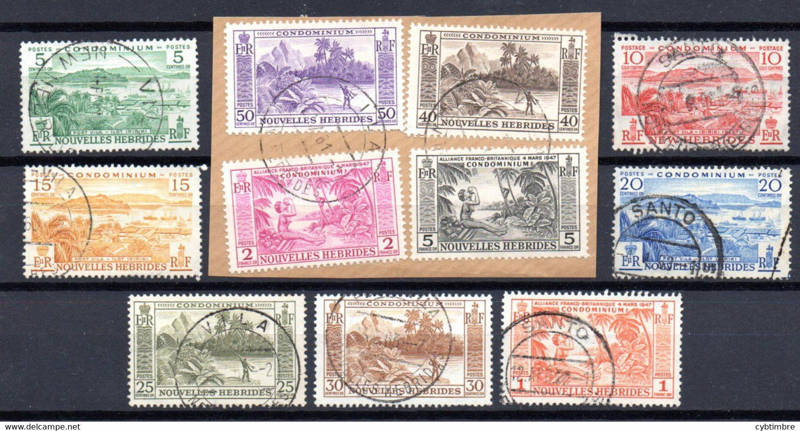 Nouvelles Hebrides : Yvert N° 175/185 - Used Stamps